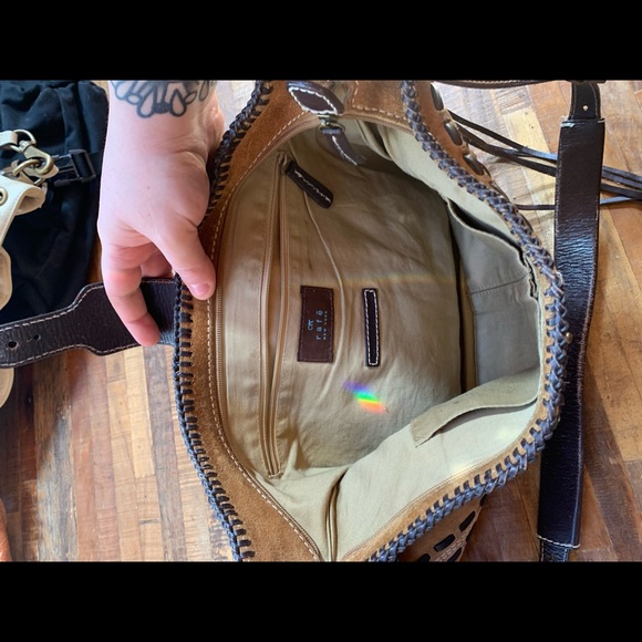 Rafe Suede and Leather bag with tassels - Large and Clean! - Picture 2 of 4